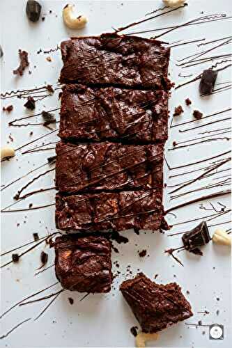 Brownie chocolat sans beurre sans oeuf sans sucre