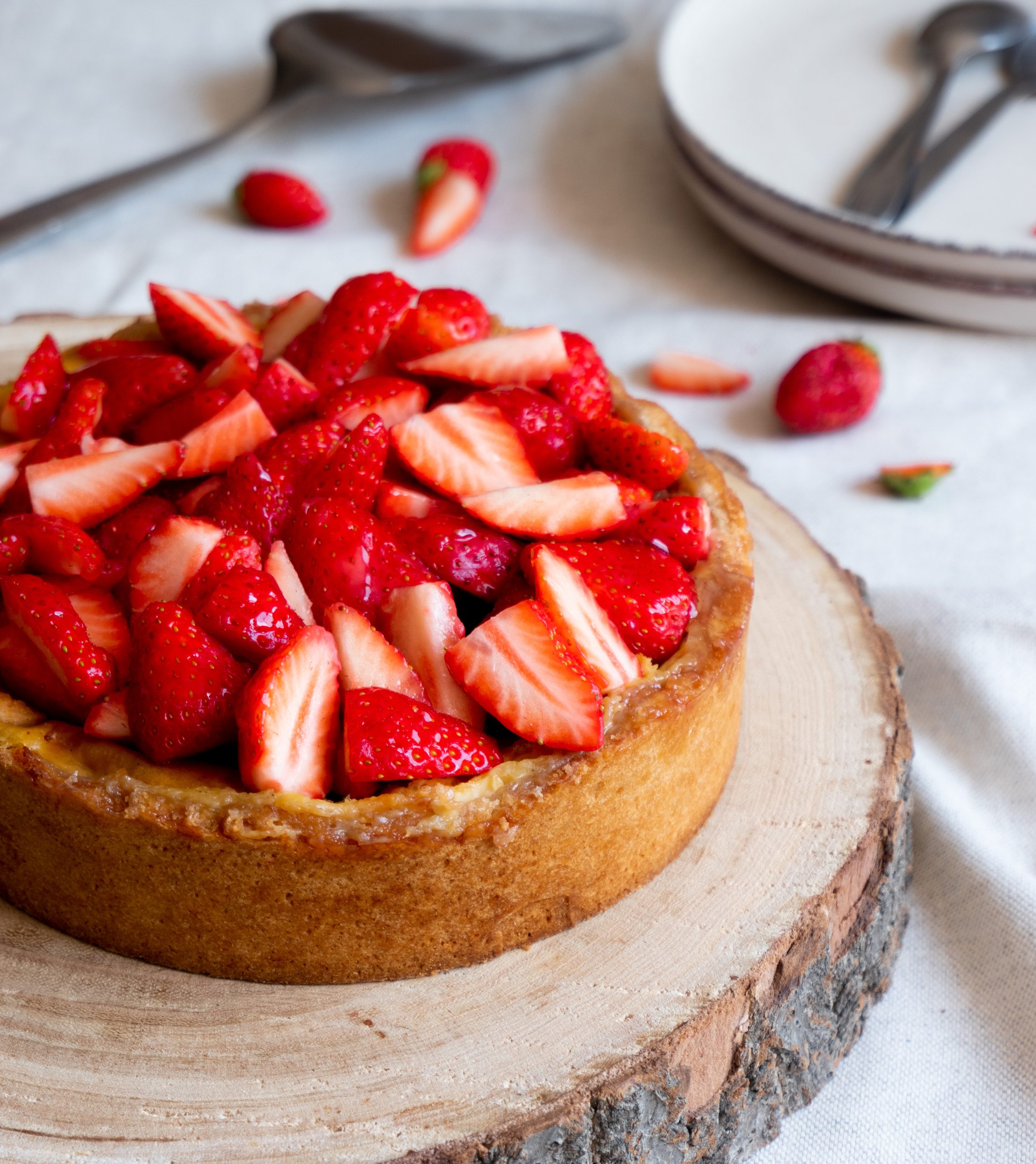 Flan vanille fraises :  une recette parfaite pour la fete des meres !