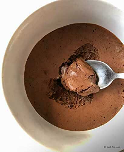 Mousse au chocolat au jus de pois chiches