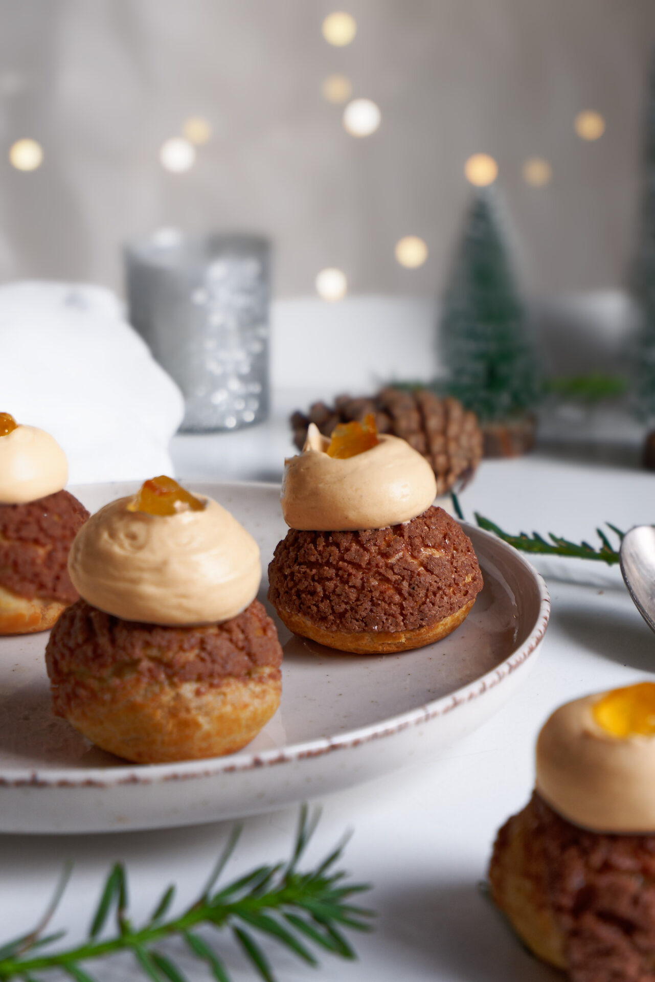 Choux de Noël orange et cannelle