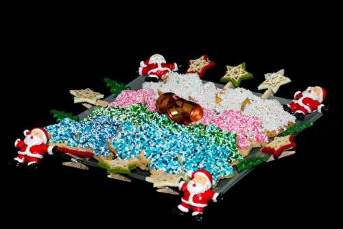 Biscuits de Noël : Étoiles colorées