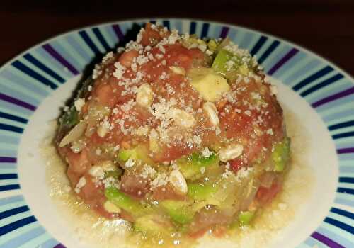 Tartare de tomates et avocats