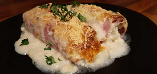 Endives au jambon gratinées (chicons)