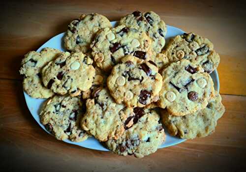 Cookies moelleux aux deux chocolats de Cyril Lignac