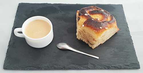 Gâteau chinois à la crème pâtissière et aux pépites de chocolat