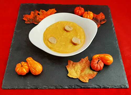 Soupe de courge muscade au lait de coco