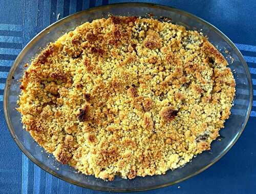 Crumble pomme banane maison