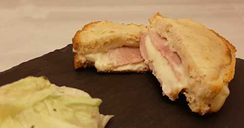 Croque-monsieur emmental, jambon cuit et béchamel au four