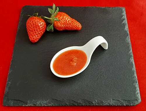 Coulis de fraise mariguette. Une recette maison