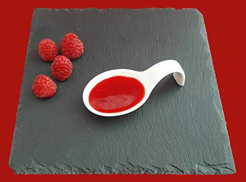 Coulis de framboises. Une recette maison