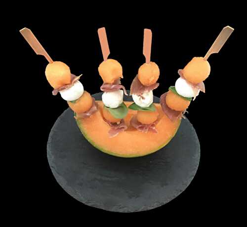 Melon charentais. Une recette de brochettes peu calorique pour l'apéritif