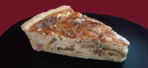 Quiche courgettes, chèvre et lardons. Une recette estivale gourmande