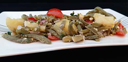Salade haricots verts, pommes de terre et tomates. Une recette estivale et gourmande
