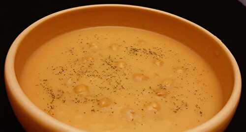 Soupe de pois chiches. Une recette Corse avec poireaux et tomates