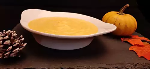 Jack-o’-lantern. Une recette de velouté avec courge et carottes.