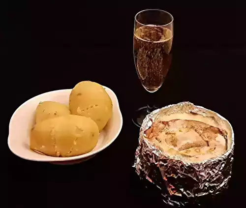 Champagne au mont d'or. Une recette originale et facile à faire.