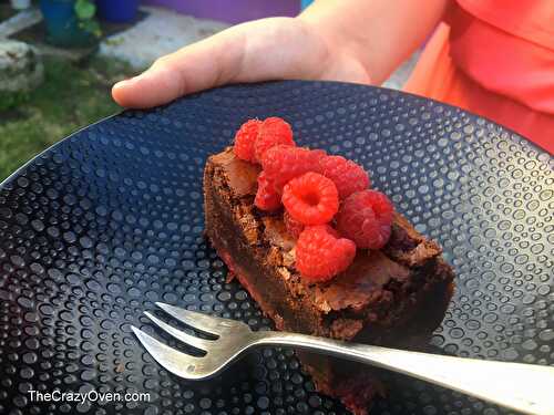 Brownies chocolat framboises d’Eva