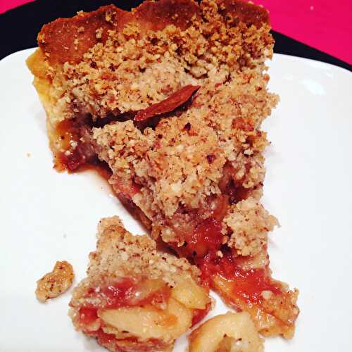 Crumble pie pomme coing