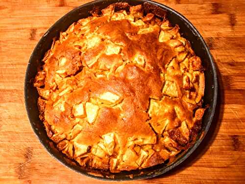 Gâteau aux pommes et à la confiture de lait