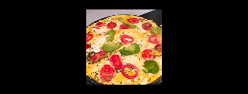 Omelette pizza