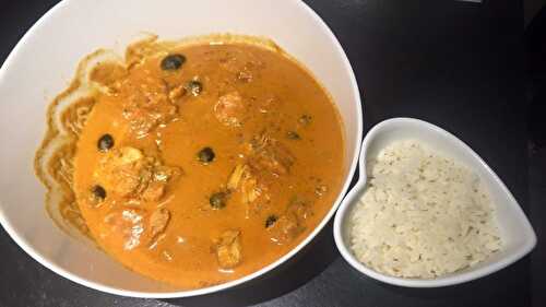 Tajine de lotte au curry et safran de Sandrine