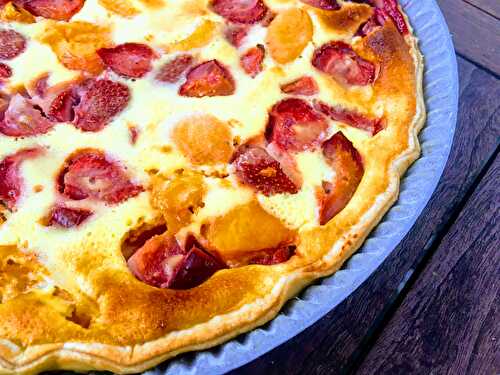 Tarte moelleuse aux fruits de saison