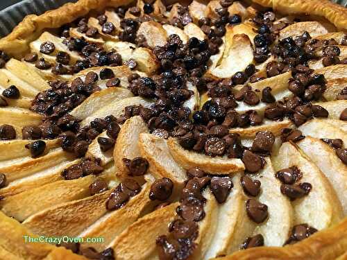 Tarte Poire chocolat express