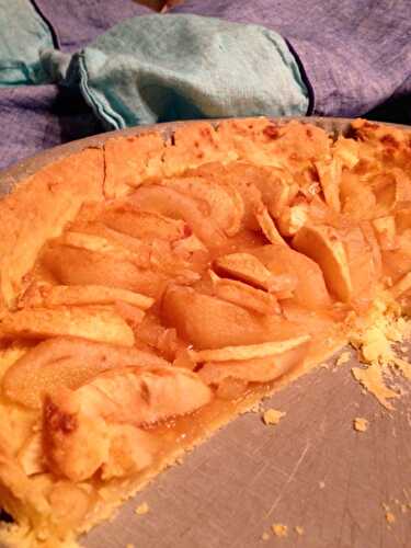 Tarte pomme poire et citron confit