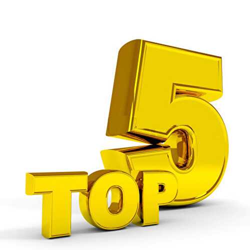 Votre TOP 5 en mars