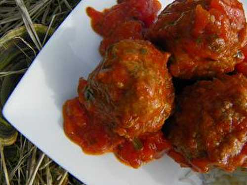 BOULETTES DE BOEUF A LA SAUCE TOMATE