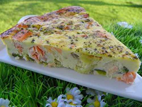 CLAFOUTIS AU SAUMON ET A LA COURGETTE (thermomix)