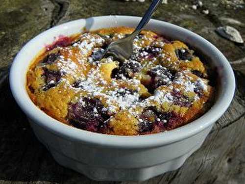 CLAFOUTIS AU TURRON ET CERISES (thermomix)