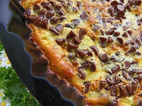 CLAFOUTIS POIRES ET CHOCOLAT (thermomix)