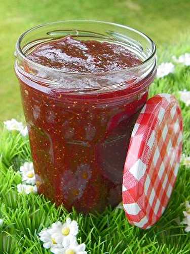 CONFITURE FRAISE DES BOIS RHUBARBE