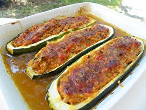 COURGETTES FARCIES AU THON ( thermomix)