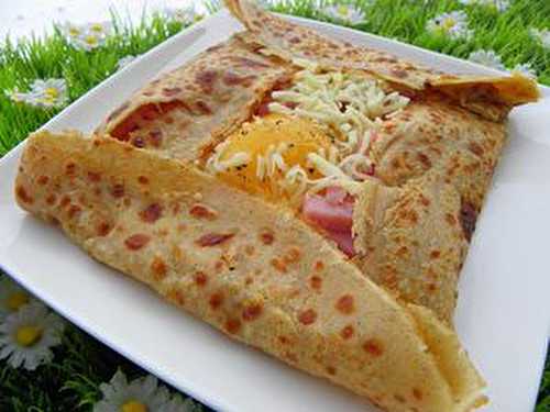 CREPE AU SARRASIN FARCIES A L'OEUF - JAMBON - FROMAGE ( thermomix)