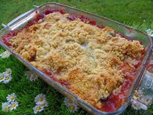 CRUMBLE AUX PRUNES et POMMES (thermomix)