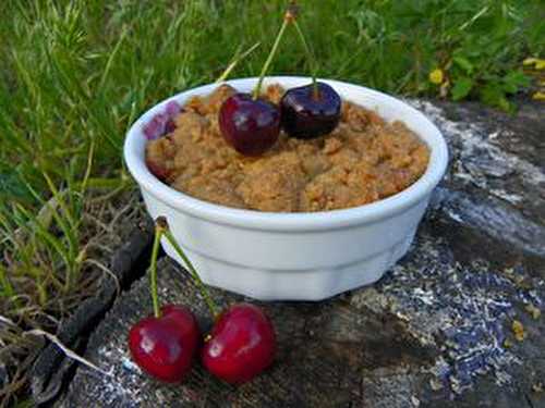 CRUMBLE SPECULOS - POMMES - CERISES