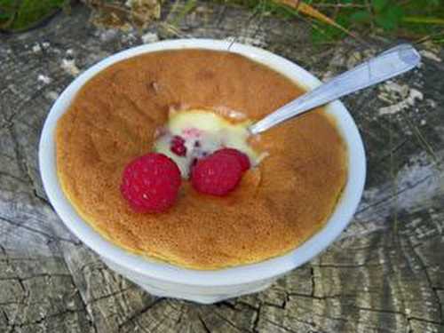 FONDANTS AU CHOCOLAT BLANC et FRAMBOISES