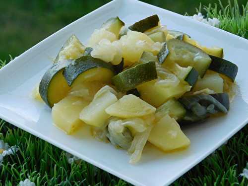 FRICASSEE DE POMMES DE TERRE ET DE COURGETTES (cookéo)