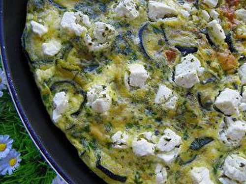 FRITTATA DE COURGETTES FETA (thermomix)