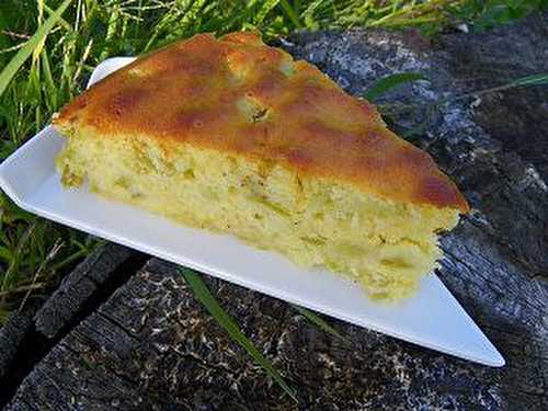 GATEAU A LA RHUBARBE AU LAIT D'AMANDE (thermomix)