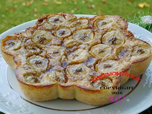 GATEAU FONDANT AU CHOCOLAT BLANC ET A LA BANANE (thermomix)