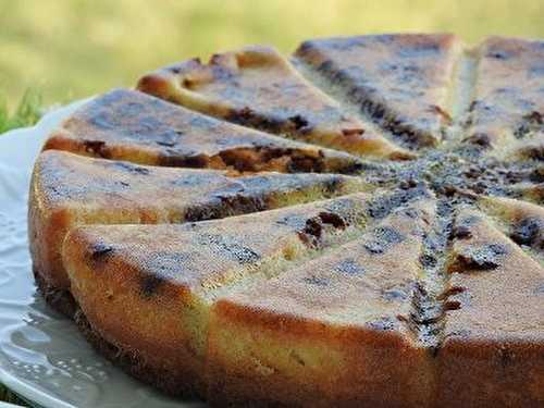 GATEAU FONDANT AUX POIRES ET PEPITES DE CHOCOLAT (thermomix)