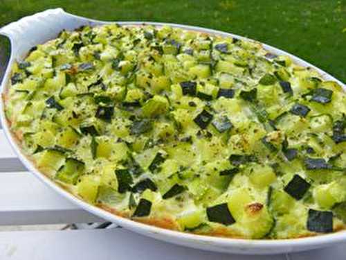 GRATIN DE COURGETTES AU RIZ