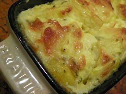 GRATIN DE PATISSON AU THYM