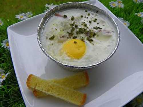 OEUF COCOTTE A LA CANCOILLOTTE (thermomix)