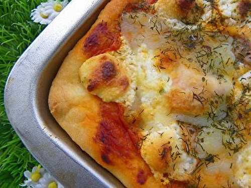 PIZZA BOURSIN SAUMON (thermomix)