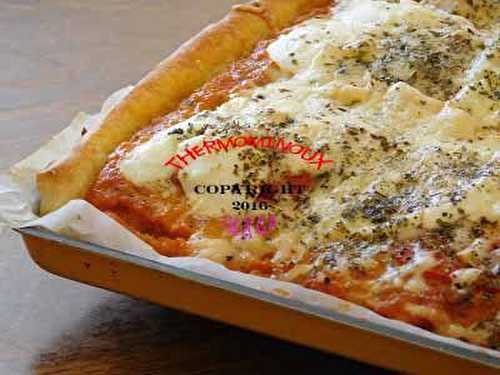 PIZZA TOMATE POULET MOZARELLA (thermomix) - Blog cuisine Thermomix avec recettes pour le TM5 & TM31