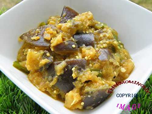 POELEE D'AUBERGINES ET POIVRONS (thermomix)